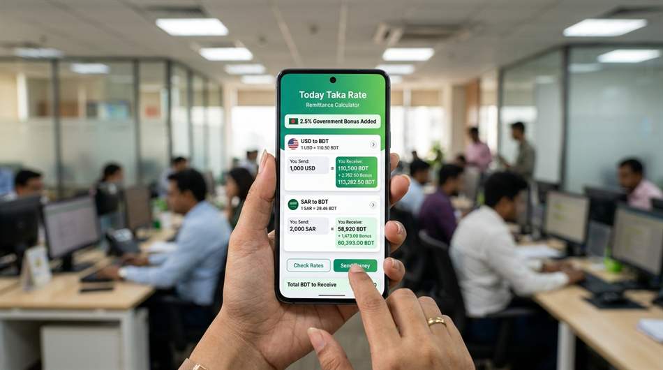 প্রবাসী রেমিট্যান্স ২.৫% সরকারি প্রণোদনা ক্যালকুলেটর: ঘরে বসেই সঠিক বোনাস হিসাব করার নিয়ম